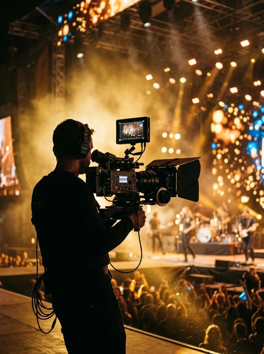 Sette çalışan FiLMO kamera ekibi